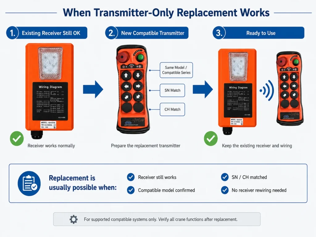 When Transmitter-Only Replacement Works