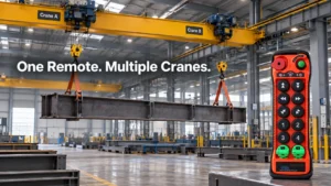 One Remote. Multiple Cranes